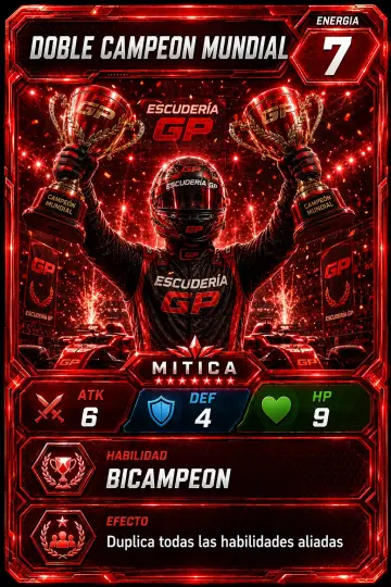 Carta Doble Campeon Mundial
