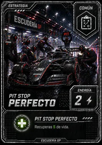 Carta Pit Stop Perfecto