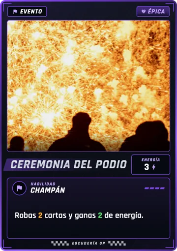 Carta Ceremonia del Podio