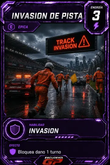 Carta Invasion de Pista