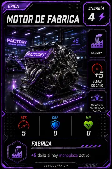 Carta Motor de Fabrica
