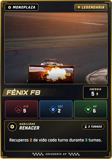 Fénix F8, carta legendaria de monoplaza
